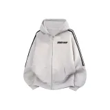 3-Stripes White Gray Thin [Стандартный размер]