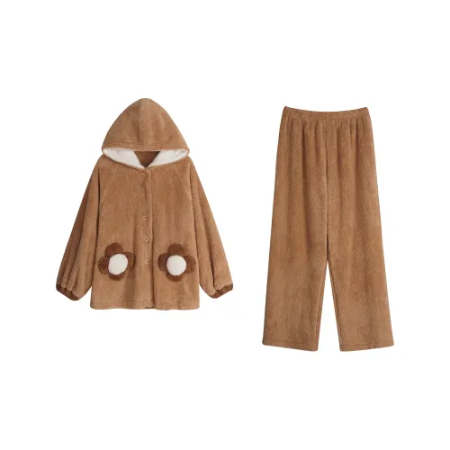 XUANZHITING Осенне-зимний комплект пижам для женщин