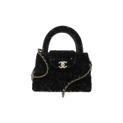 Chanel Блестки Сумка Мини Женская Черная