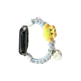 Бежевый щенок - мультяшный, кружевная отделка, эластичный ремень [один ремень]