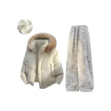 Белый + Светло-серый [с флисовой подкладкой]