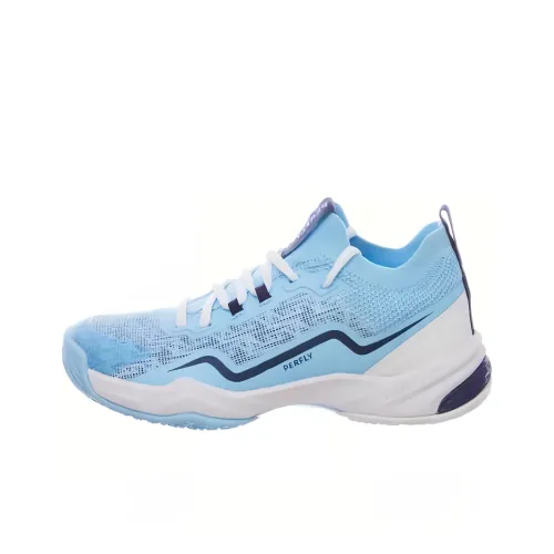 DECATHLON Амортизация Износостойкая Низкая Обувь для Бадминтона Унисекс Нил Синий