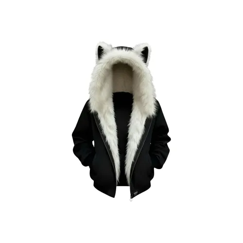 SZSX Черный Простой Унисекс Пуховики