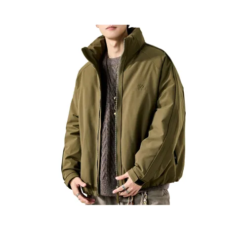 SZON Коричневый Зеленый [90% Белый Утиный Пух В наличии] Унисекс Пуховик