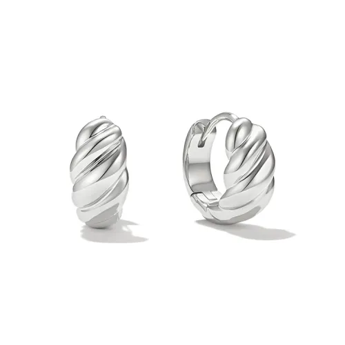 ONCHIC Серьги с родиевым покрытием из меди Женское серебро