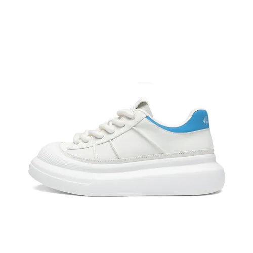 FAIRWHALE Повседневная обувь Низкий топ Белый Синий Мужской