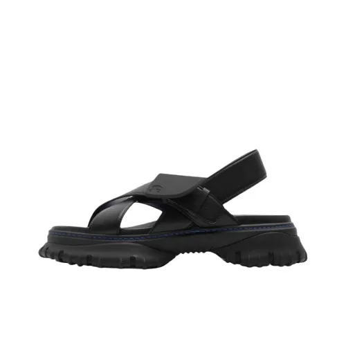 Burberry Pebble One Strap Sandals Women's Black