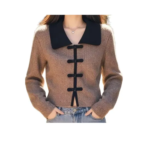 XIANGTIANE Коричневый Женский Трикотаж