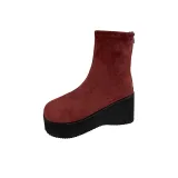 Замша красного цвета