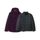 Пурпурный цвет гор на закате (подмышечный с застежкой-молнией пуховый вкладыш)