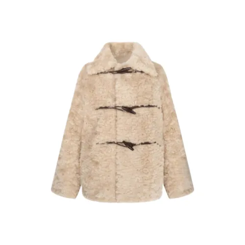 ADXKM Бежевый Женские Бархатные Куртки