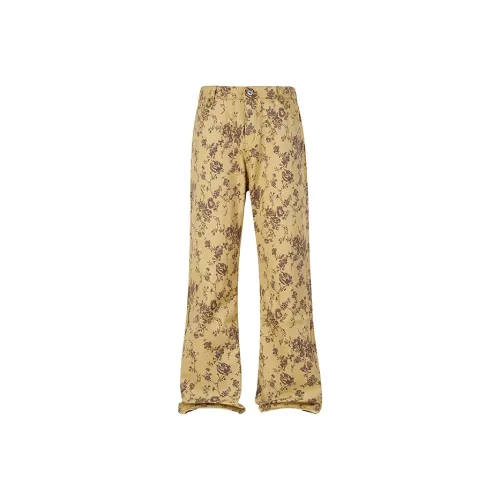 Cotton Gene Желтый Унисекс Джинсы