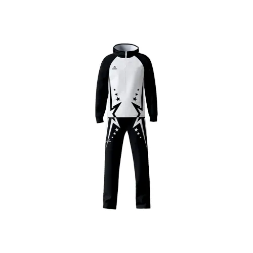 RIGORER U18 Guangdong Games Городской Edition Комплект Черный Белый Подростковый Повседневная Спортивная Одежда