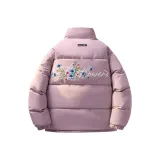 Пастельный розовый хлопковый пуховик