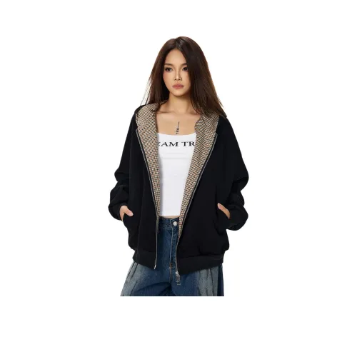 Wen Shan Черный Женский Свитшот