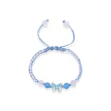 Синий браслет с подвеской в виде бабочки