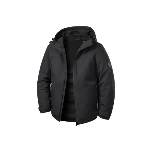 Jeep Pure Black Unisex Down Jackets