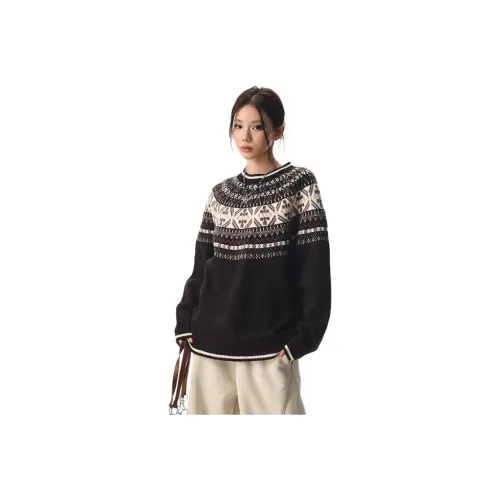 BRG Темно-коричневый Женский Трикотаж