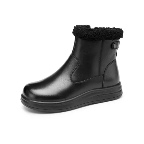 AOKANG Ботильоны Носки Crew Женские Черные