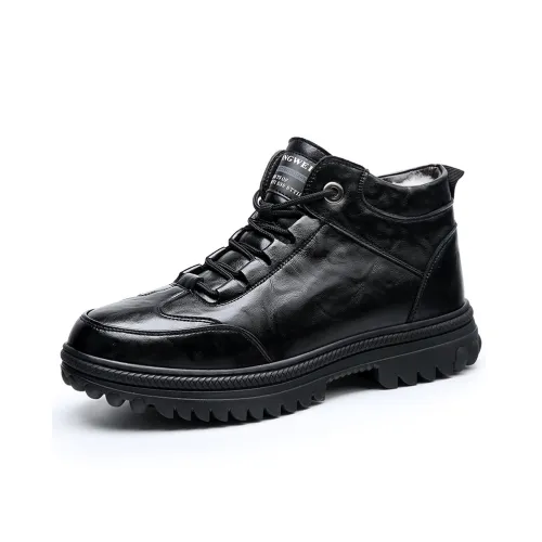 PLO CART Термический Амортизация Увеличение Высоты Устойчивый к Износу MID Топ Утепленная Обувь Мужская