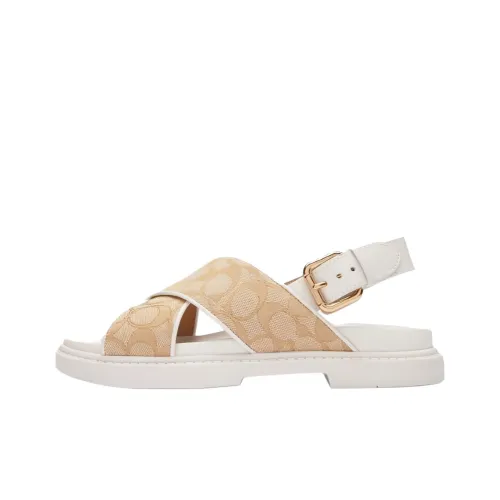COACH One Ремешок Сандалии Женские Бежевые