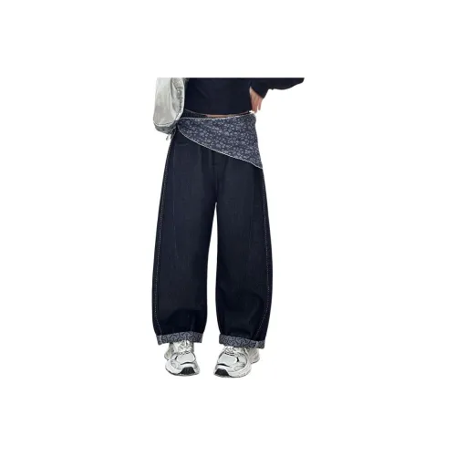 YALU Джинсы синего цвета с флисовой подкладкой YFF387 для школьного возраста