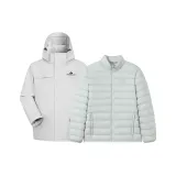 Серебряный, снежный серый (пуховая подкладка).