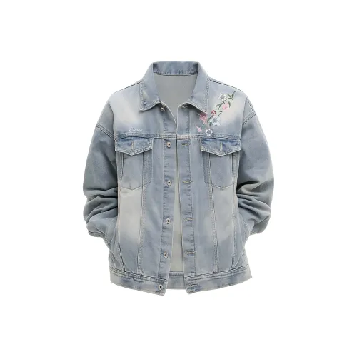 SUBEIQINGNIAN Деним Куртка Унисекс