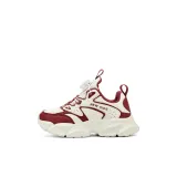 Бежевый Красный [Однослойная кожа, обувь]