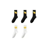 [5 пар] Черный + Черный + Черный + Белый + Белый