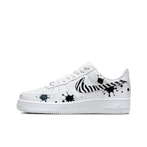 Nike Air Force 1 Темный Пятно Lightening Амортизация Низкие Кроссовки для скейтбординга Мужские Черно-белые