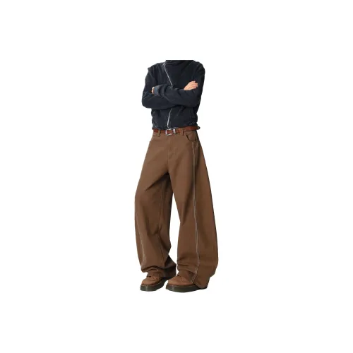 TOM DWAN Кофейный Унисекс Повседневные Штаны