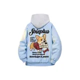 Светло-синяя куртка с воротником-стойкой