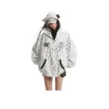 Бело-серый с флисовой подкладкой