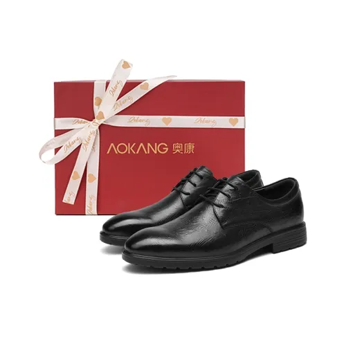 AOKANG Elegant Fashion Apparel Collection Fashion Casual Trendy Versatile Обувь Мужская Черная