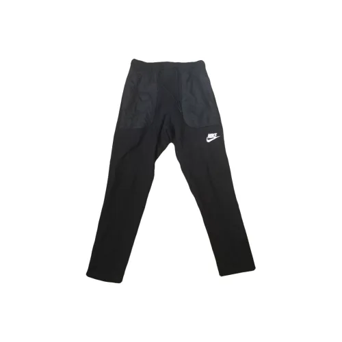 Nike Черные Мужские Вязаные Тренировочные Штаны