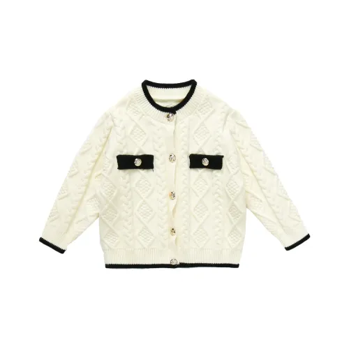 RHOBESAM Xiaoyaoguai Chanel Inspired Трикотажная ткань Свитер Кардиган Цвет изображения KIDS Свитеры