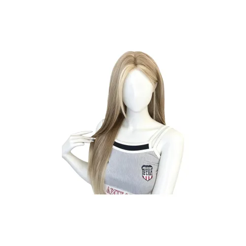 Gentle Welcome Передняя часть Кружево Перука для Женщин Full Голова Американский Золотисто-коричневый Балаяж Градиентный Средняя часть Перука