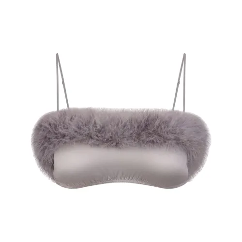 SKIMS FW25 Шелковый Перо Комбинированный Бандо Бюстгальтер Женский