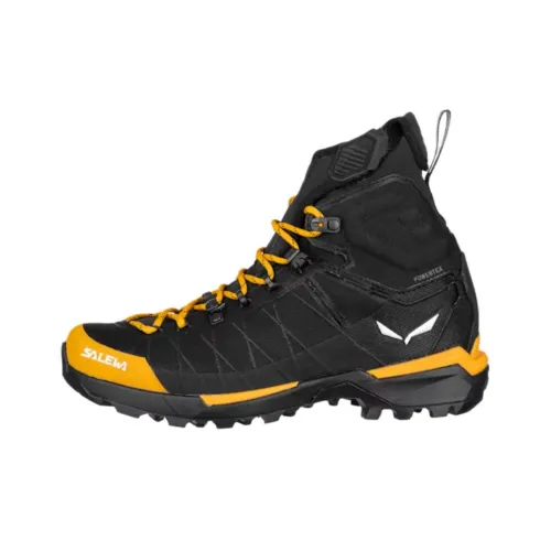 SALEWA POWERTEX Дышащий и Износостойкий Crew Аутдор Мужской Черный Золото