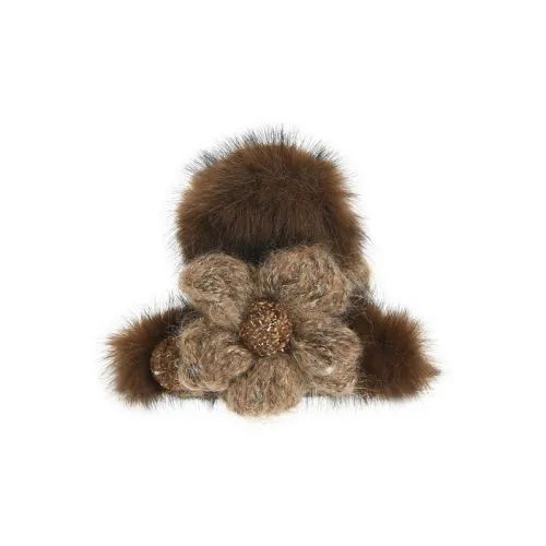 RUHUAMENG Плюшевые заколки для волос женские