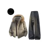 Абрикос + Черный [с флисовой подкладкой]