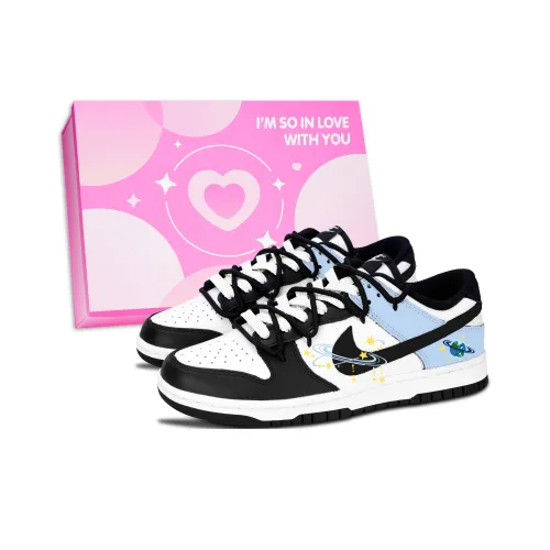 Nike Dunk Черный Белый Science Fiction Planet Устойчивый к истиранию Низкий Топ Скейтборд Кроссовки Унисекс Синий