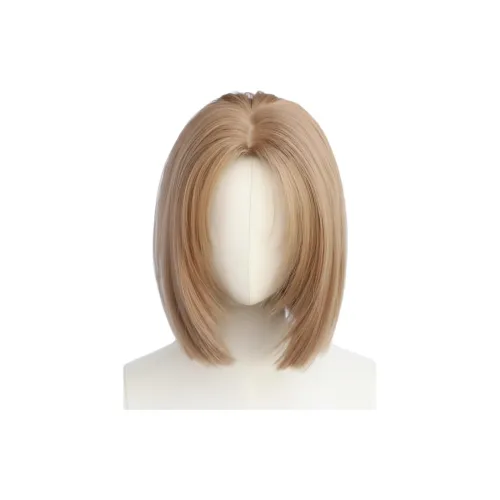 YOSEE [Шампанское Bobble Голова] Перука Женская Высокий Конец Золотой Ван-Пис Cut Высокотемпературная Пряжа