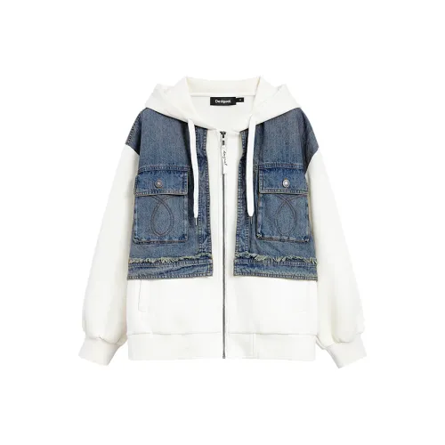 Desigual Экрю Женские Жилеты