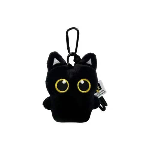 WADORN Милый Черный Кот Брелок Плюшевая Подвеска Длина Тела 10 см