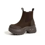 Коричневый с флисовой подкладкой