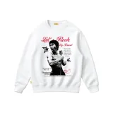 Белый свитшот с круглым вырезом