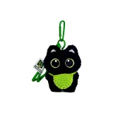 [Зеленая сумка через плечо + зеленый шнурок] Маленький черный кот