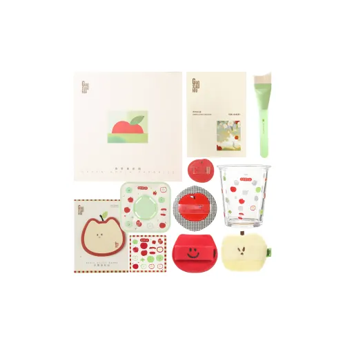 GUOXIAONIU Зеленое яблоко Парк развлечений Полный макияж Набор Базовый слой Легко наносится